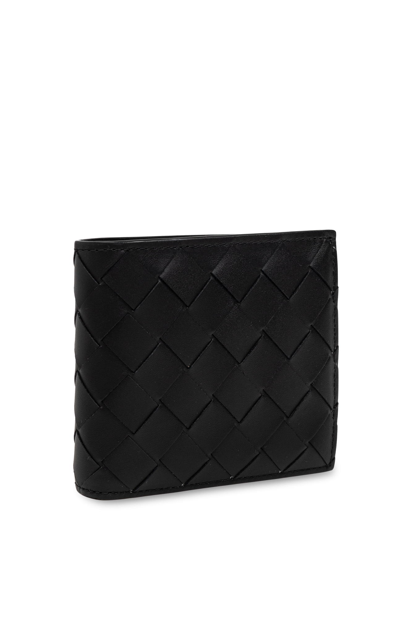 小物 BOTTEGA VENETA chained black fold wallet Preto Leather Folding Wallet Bottega Veneta - Vitkac Brazil